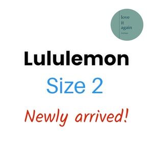 NEW! Lulu Black Energy Longline Bra Size 2